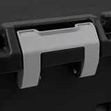 22 Gallon Black Wheeled Plastic Storage Trunk L722646