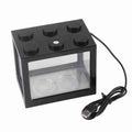 Mini USB LED Aquarium Fish Bowl Plastic Tank with White Light I51624