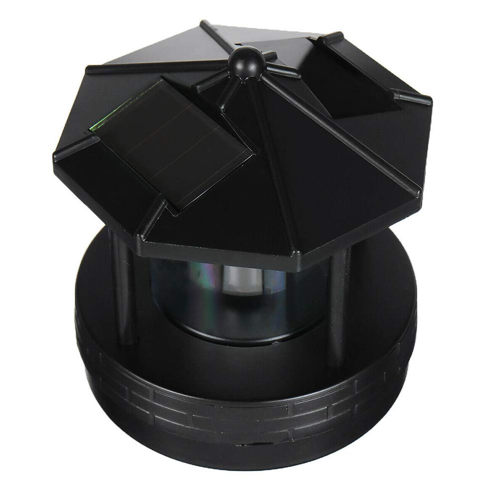 Solar Lighthouse with Rotating LED Light F9869