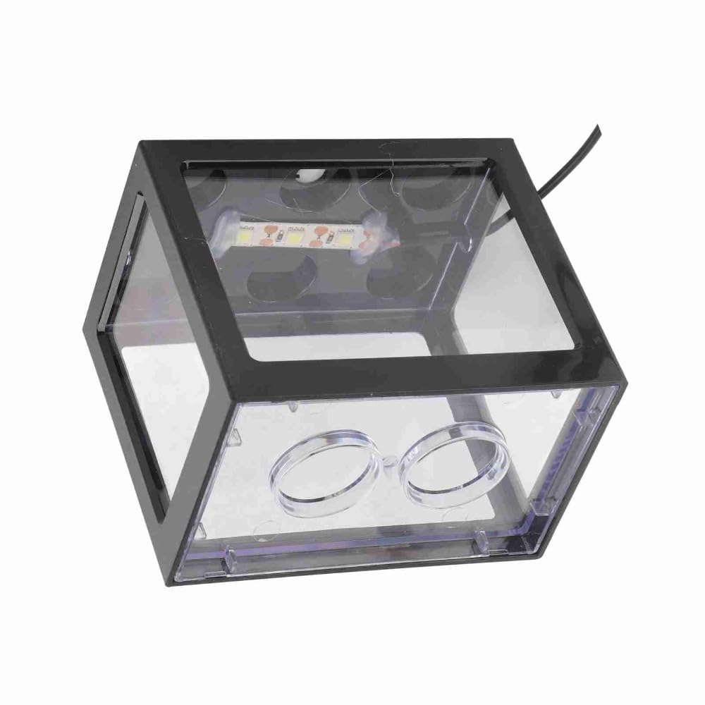 Mini USB LED Aquarium Fish Bowl Plastic Tank with White Light I51624