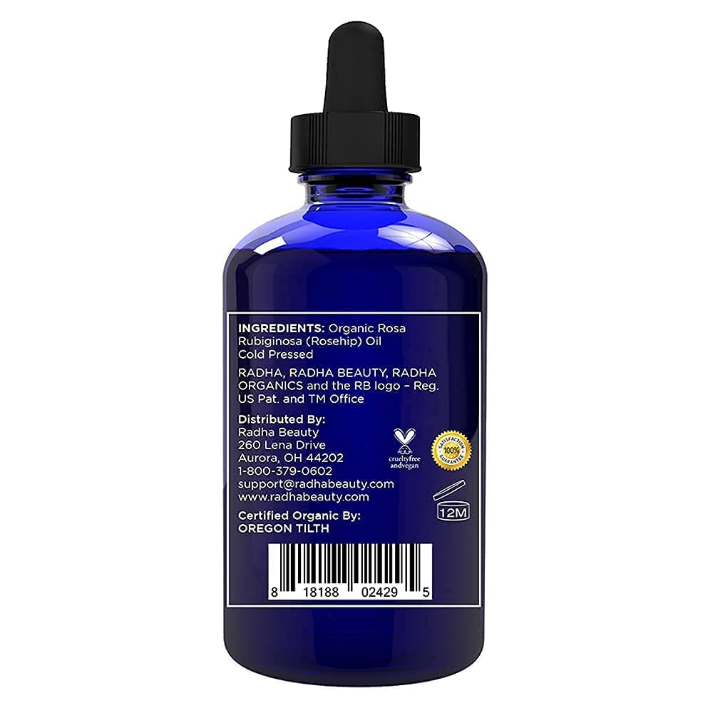 4 oz Organic Rosehip Seed Oil Cold Pressed Z444641