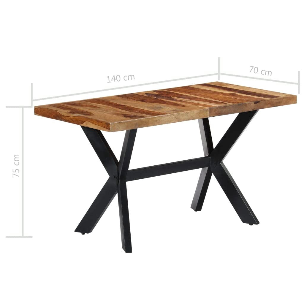 55.1"x27.6"x29.5" Solid Sheesham Wood Dining Table R1872