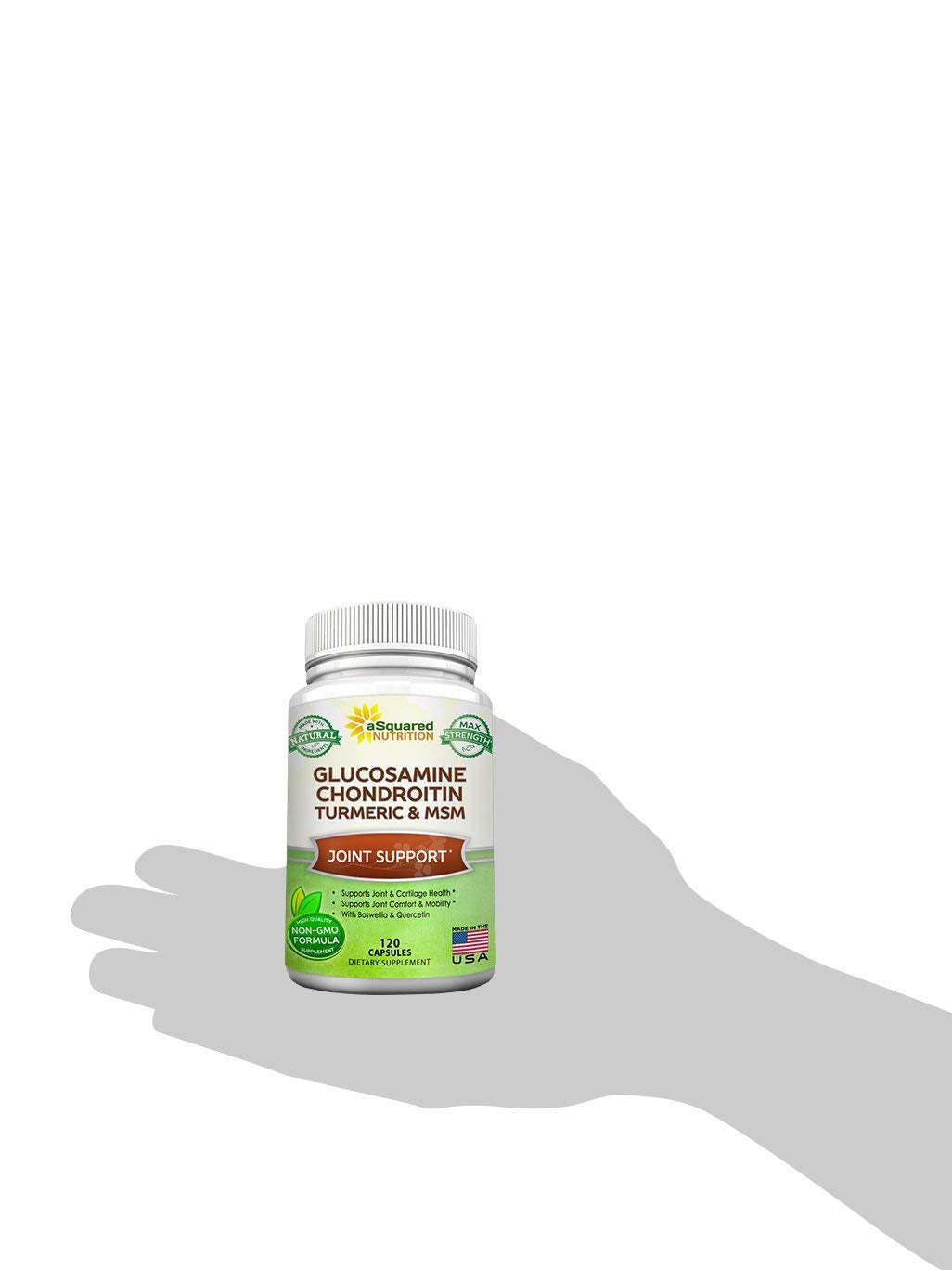 Glucosamine Chondroitin Turmeric MSM Boswellia 120 Capsules Supplement A6881