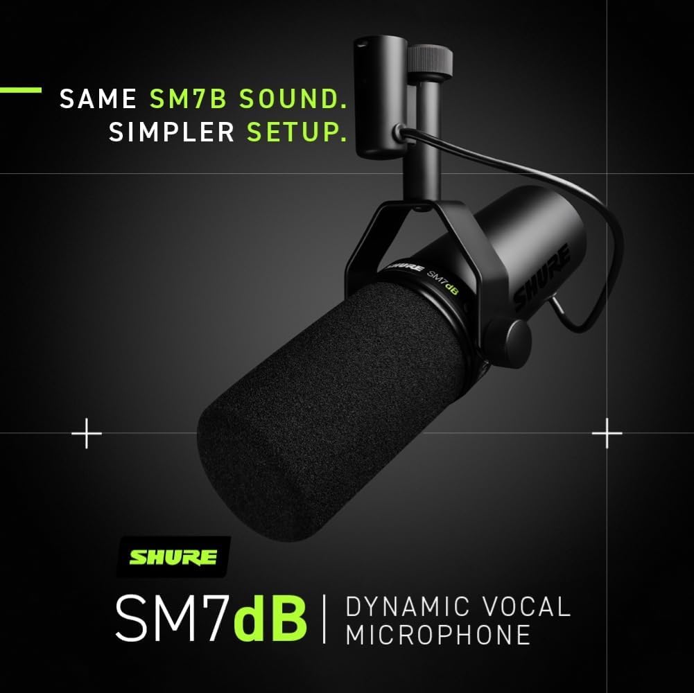 Dynamic Vocal Microphone with Detachable Windscreen and XLR Cable B231014
