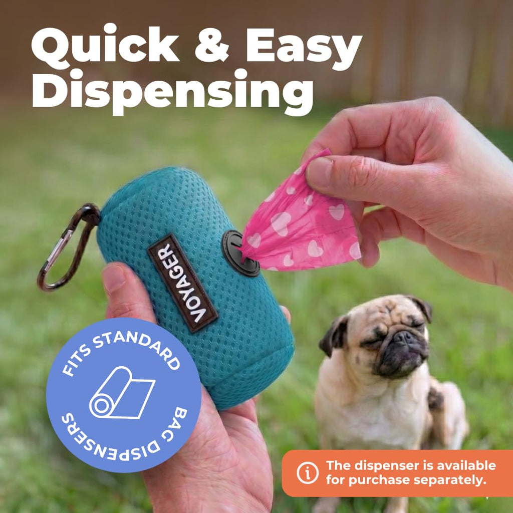 Pink Heart 150 Count Dog Poop Bags O7786