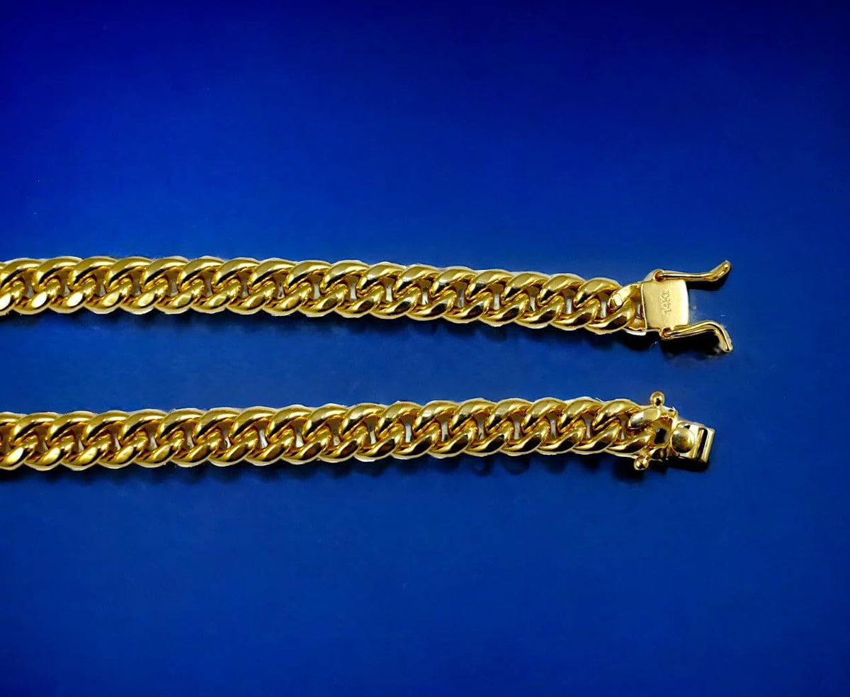 14K Yellow Gold Miami Cuban Chain W6742