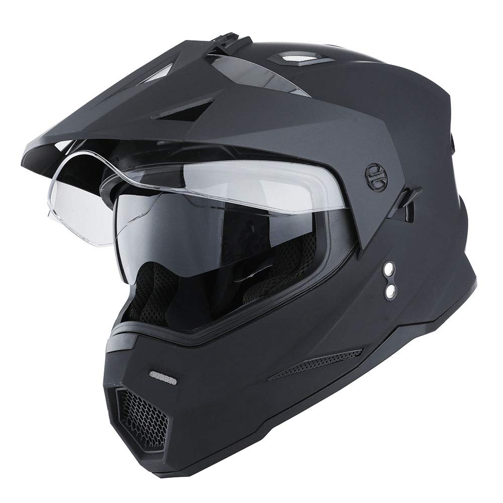 Dual Sport Motorcycle Full Face Helmet Dual Visor E729