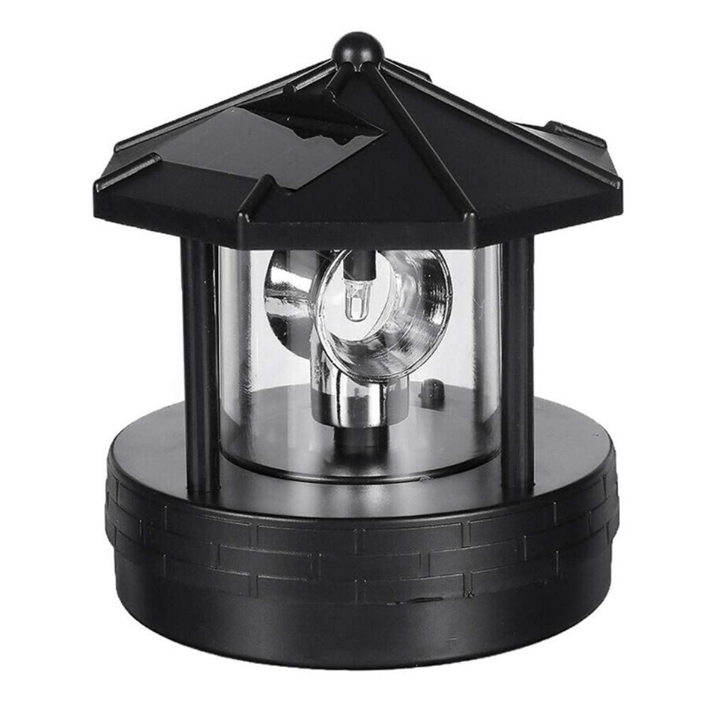 Solar Lighthouse with Rotating LED Light F9869
