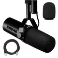 Dynamic Vocal Microphone with Detachable Windscreen and XLR Cable B231014