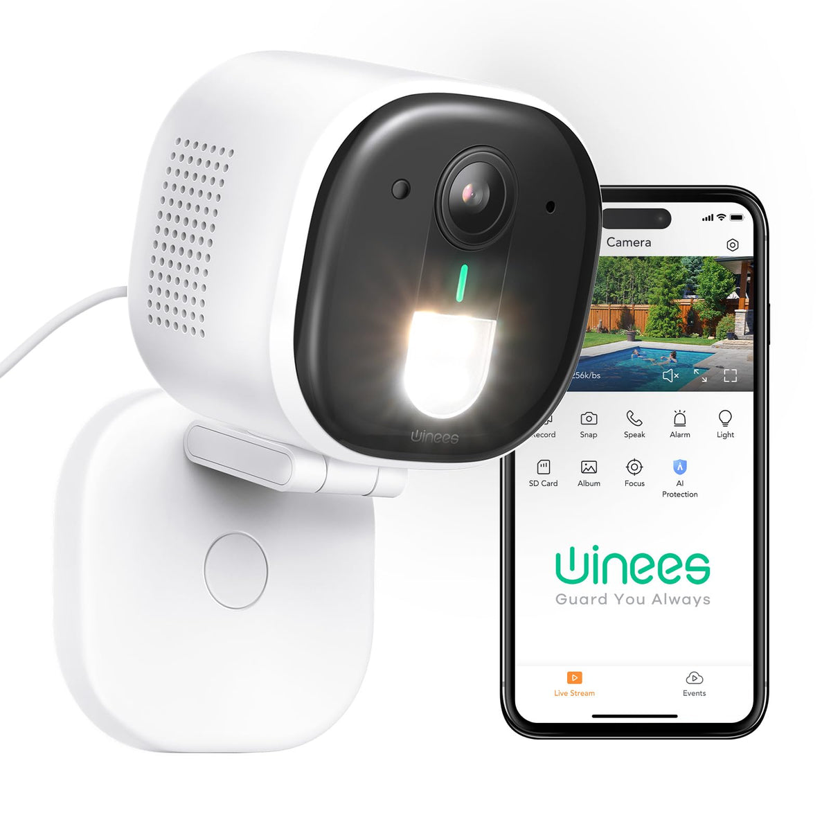 Wired 2K Wi-Fi Security Cameras T7273