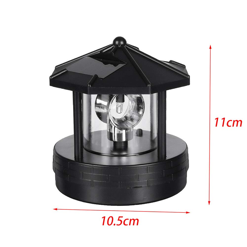 Solar Lighthouse with Rotating LED Light F9869