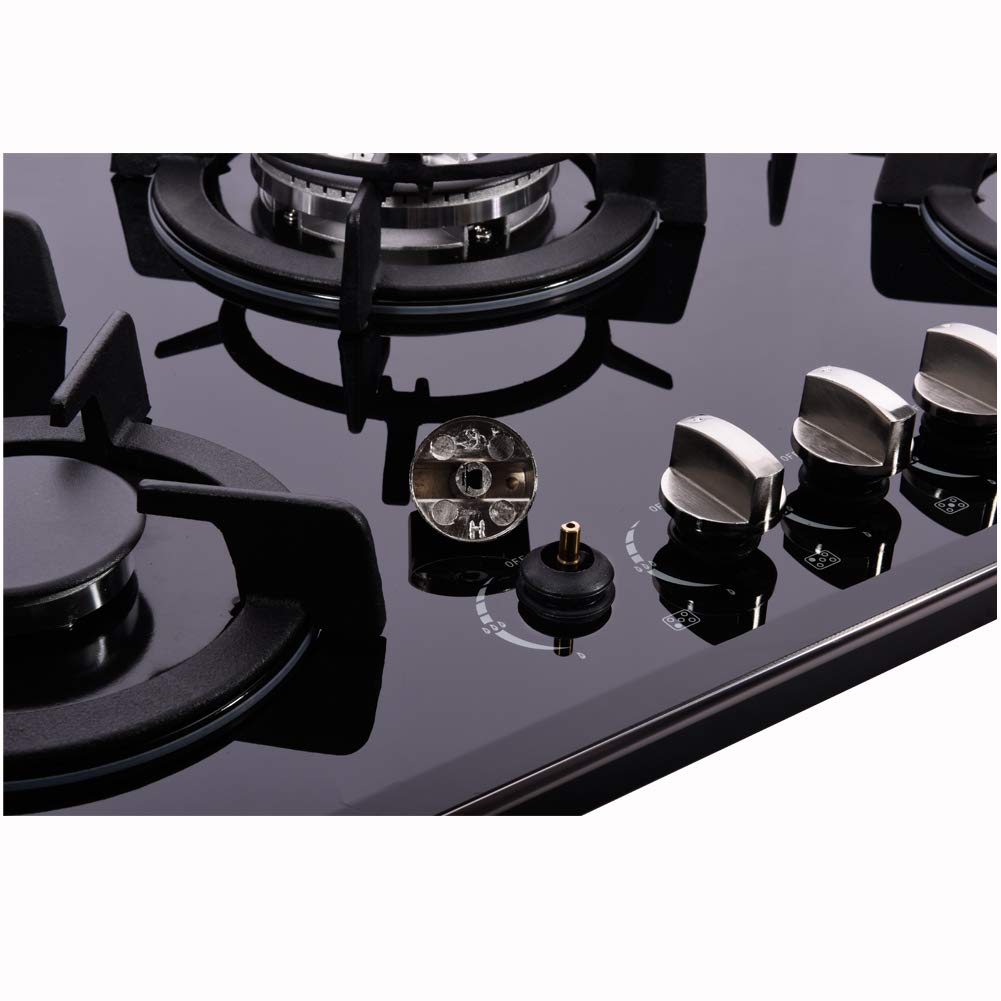 30 Inch 5 Burner Dual Fuel Gas Stovetop K3430