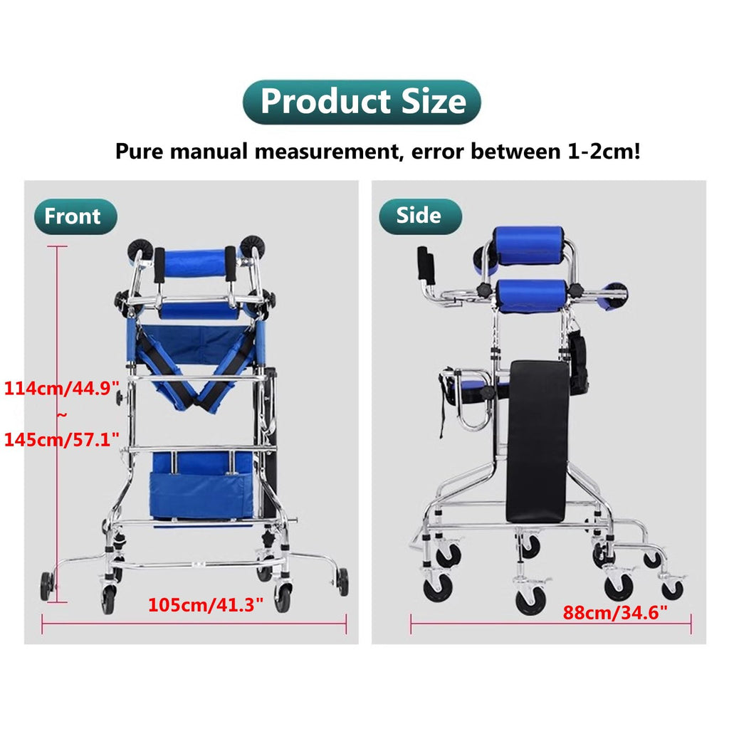 Foldable Adult Walker with 8 Wheels and Seat Q584