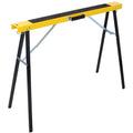 Heavy Duty Folding Saw Horses 2 Pack 660lb Capacity Adjustable Metal 25-35.5 Inch V786