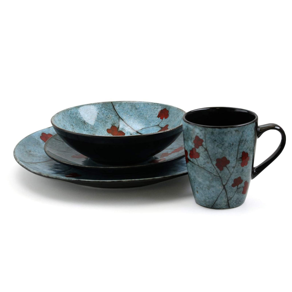 16 Piece Dinnerware Set in Blue C3723