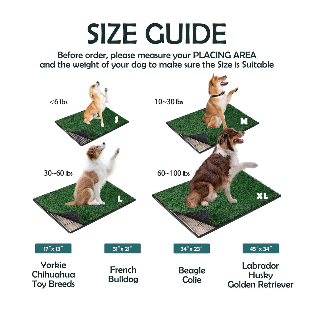 Extra Small Dog Grass Pee Pads with Tray T8228