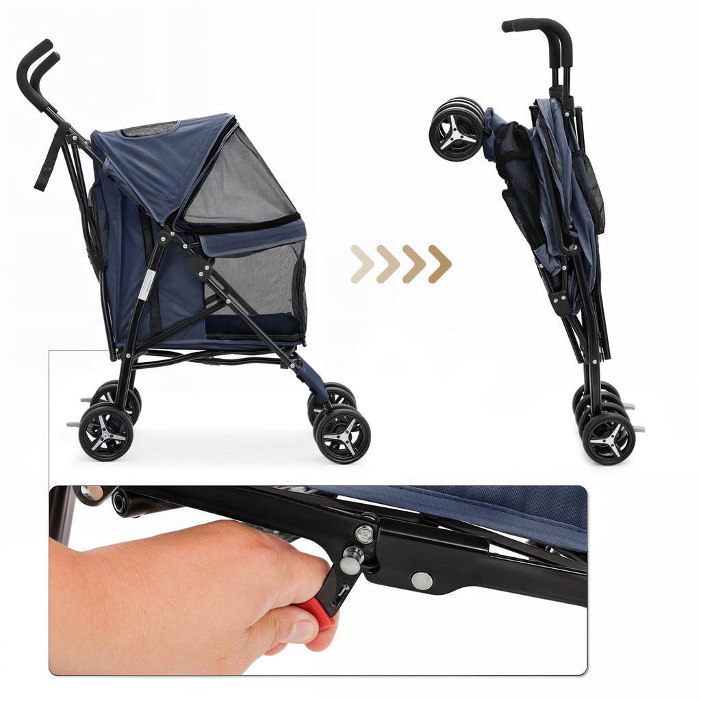 Navy Blue Pet Stroller R50050