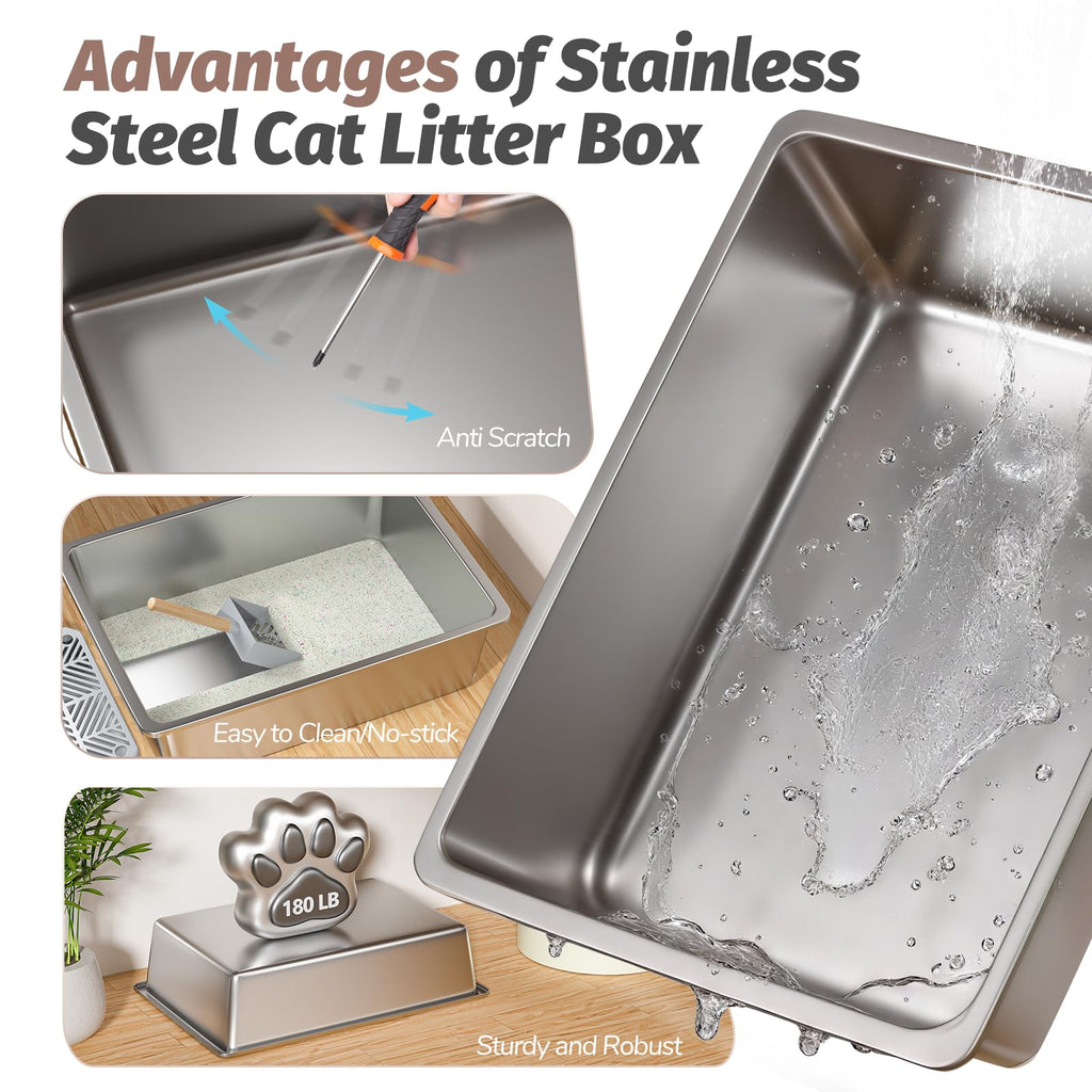 Stainless Steel Cat Litter Box H13720