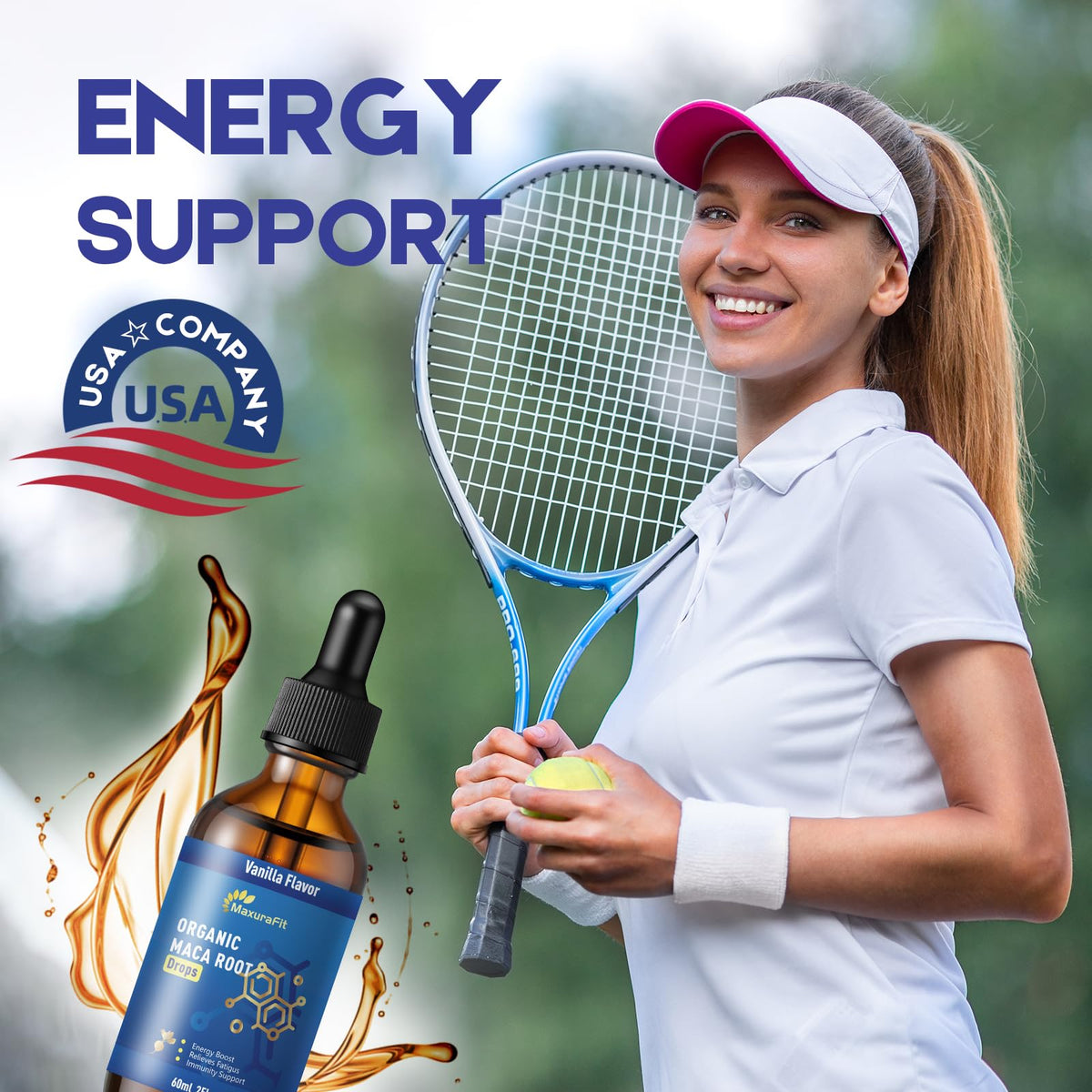 Maca Root Ashwagandha Liquid Drops 4 fl oz 2 Pack T796