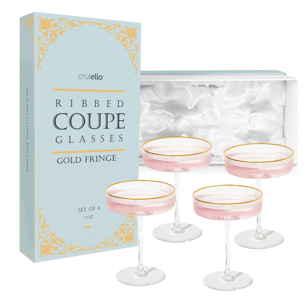 Champagne Coupe Glasses Set of 4 Q6241