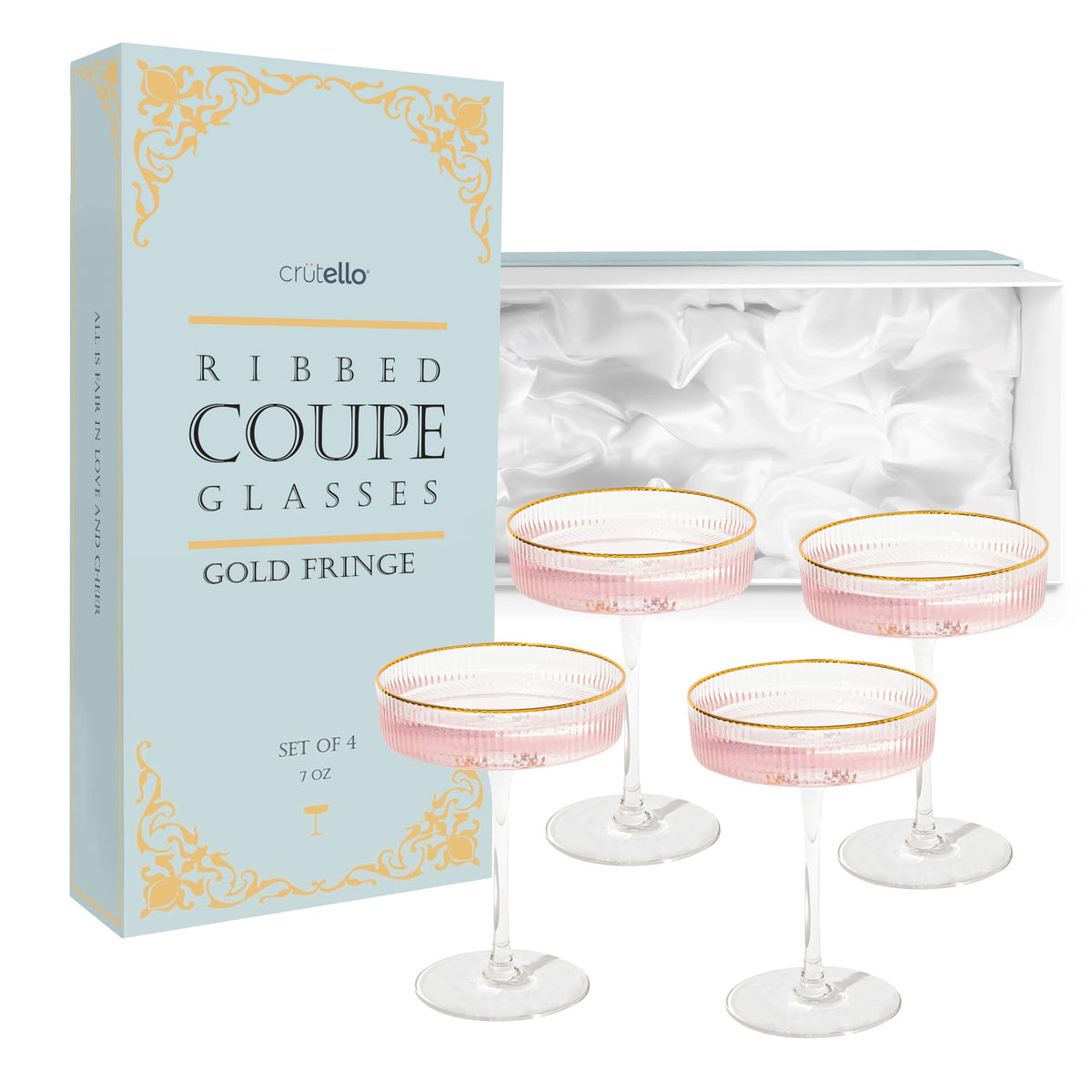 Champagne Coupe Glasses Set of 4 Q6241