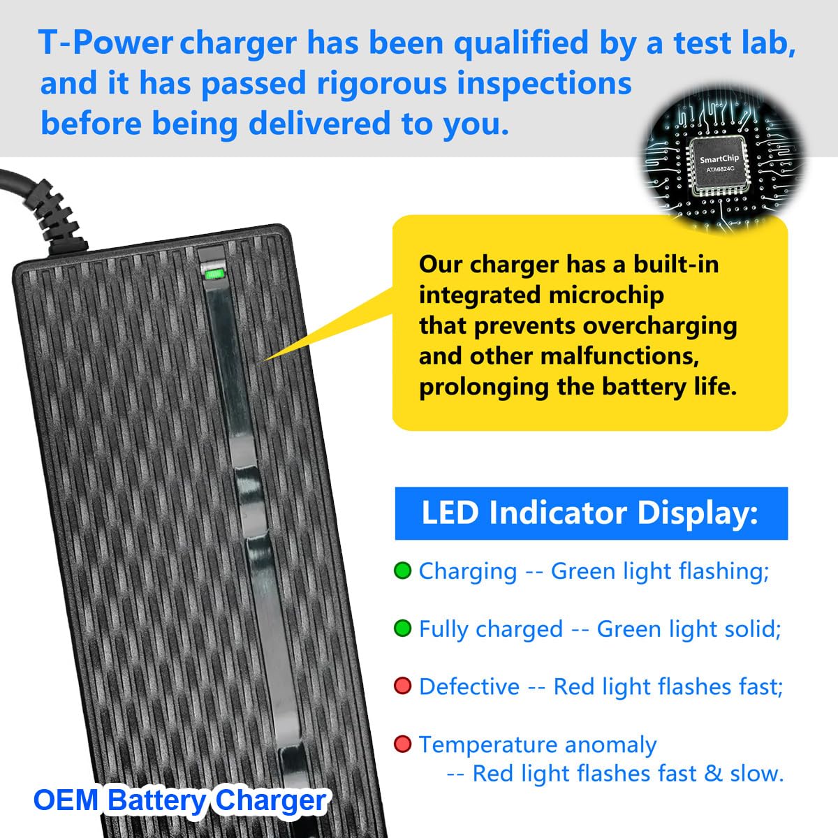 54.6V AC/DC Adapter Electric Bike Battery Charger F345