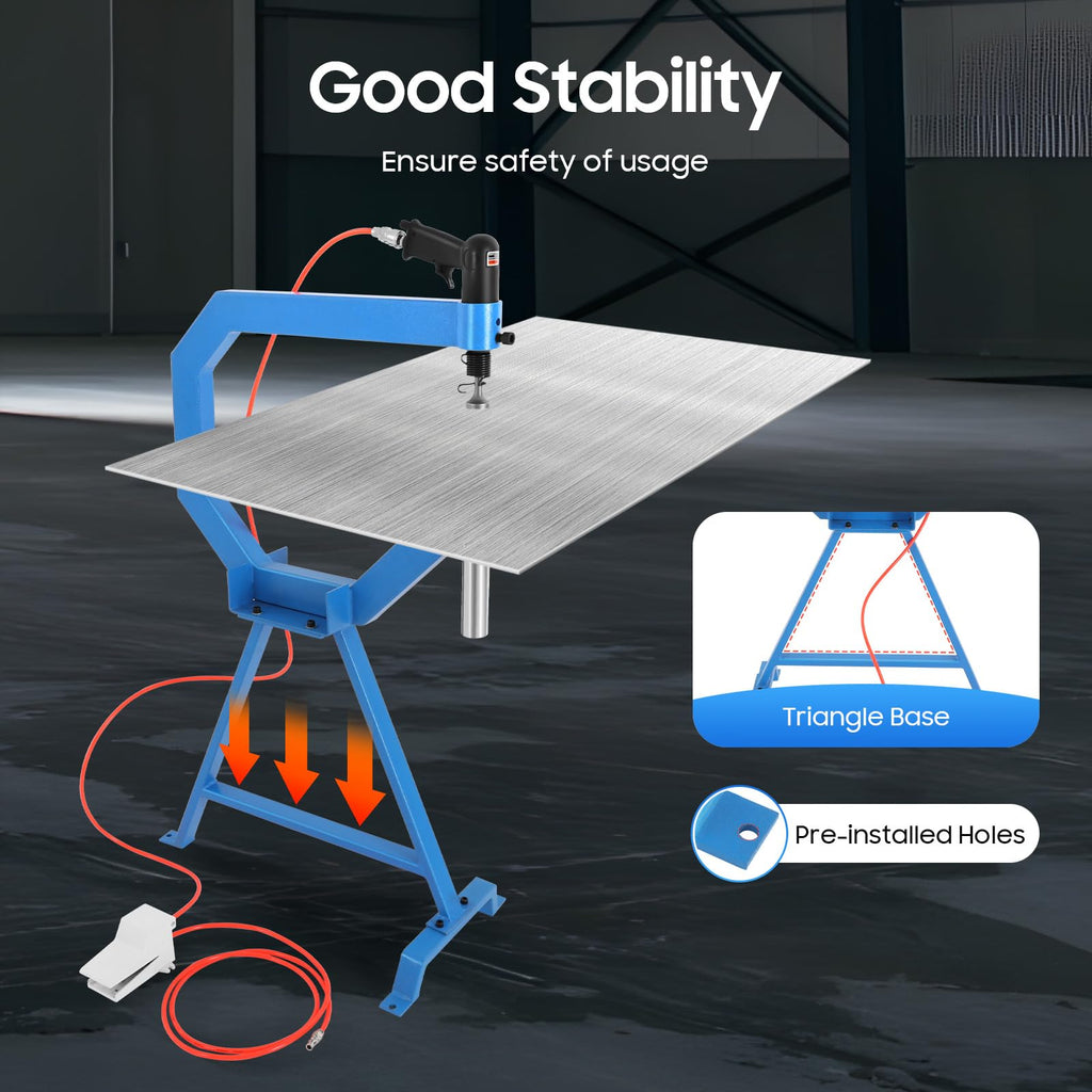 Pneumatic Planishing Hammer Sheet Metal Shaping Machine with Cast-Iron Stand S863
