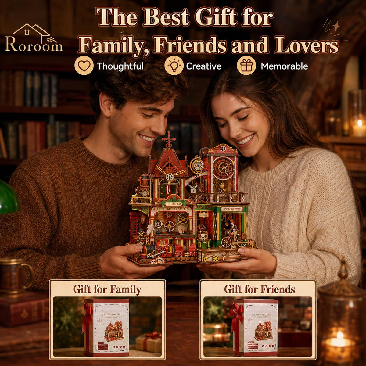 3D Wooden Puzzle 742pcs Wood Building Kit Y495883