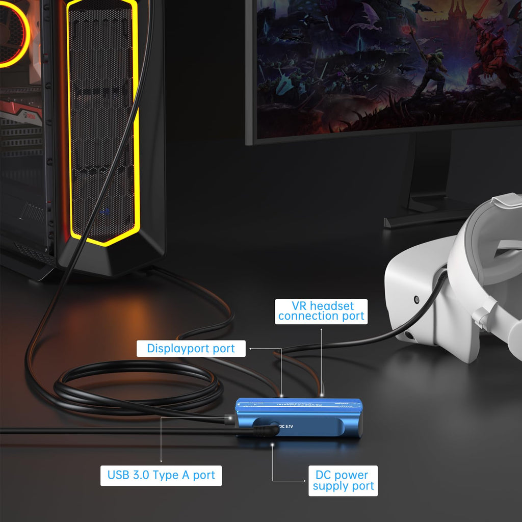 PC Adapter Kit with DP 1.4 Cable and Power Adapter X965