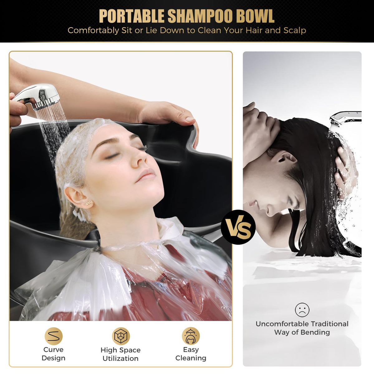 Portable Plastic Shampoo Unit with Electric Pump, 2 Buckets and Drain Hoses Y46520