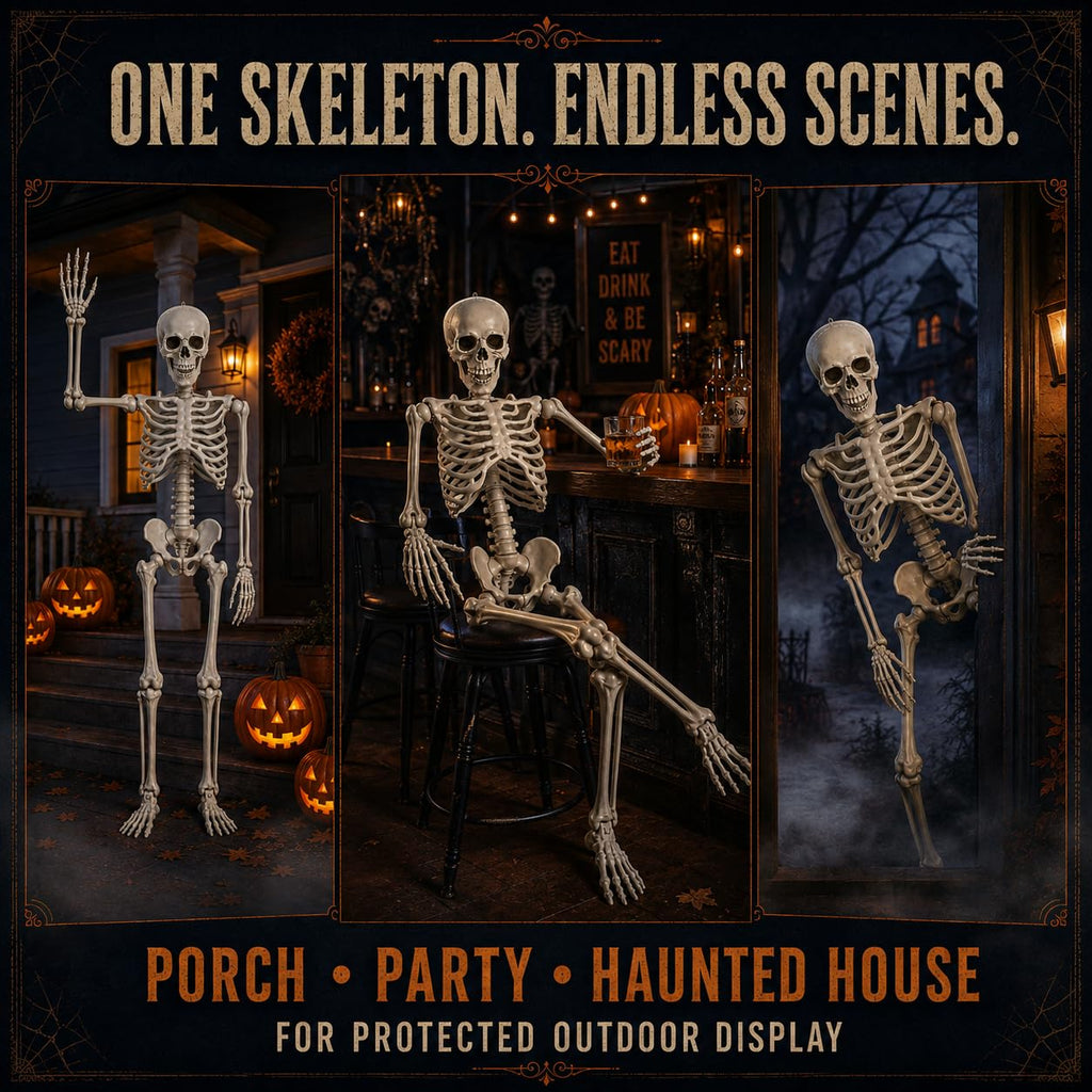 Life Size Poseable Skeleton with Movable Joints L118