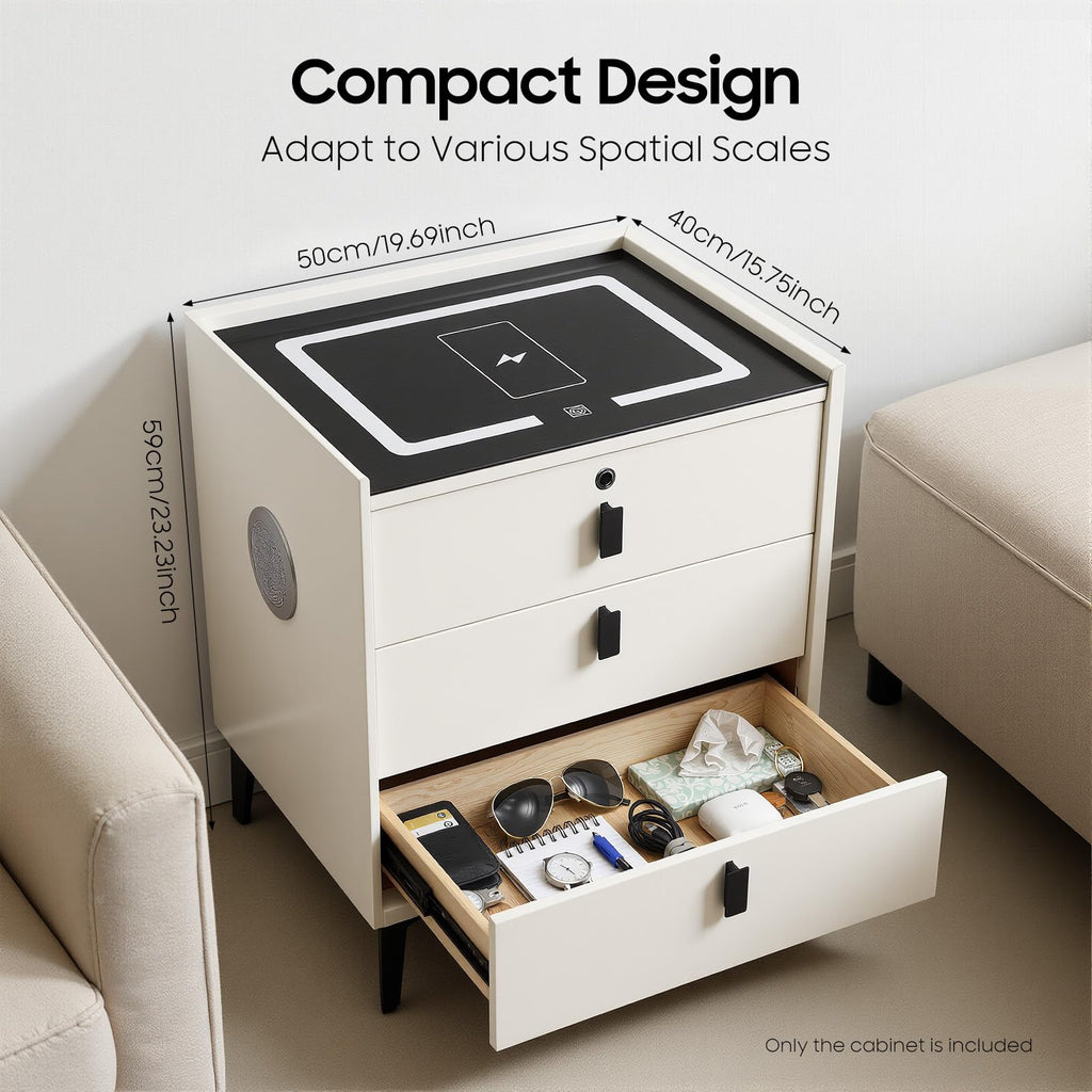 3 Drawer Nightstand with Charging Station Y338073