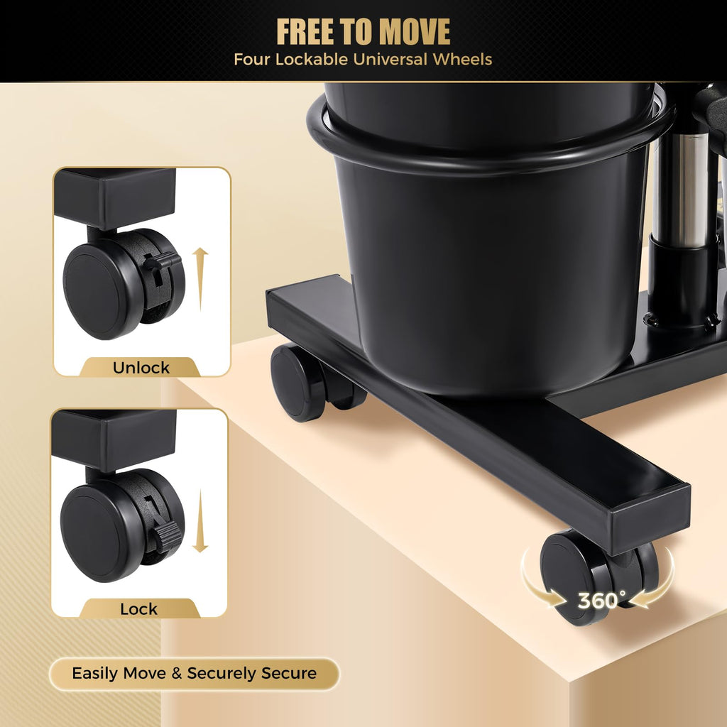 Portable Plastic Shampoo Unit with Electric Pump, 2 Buckets and Drain Hoses Y46520