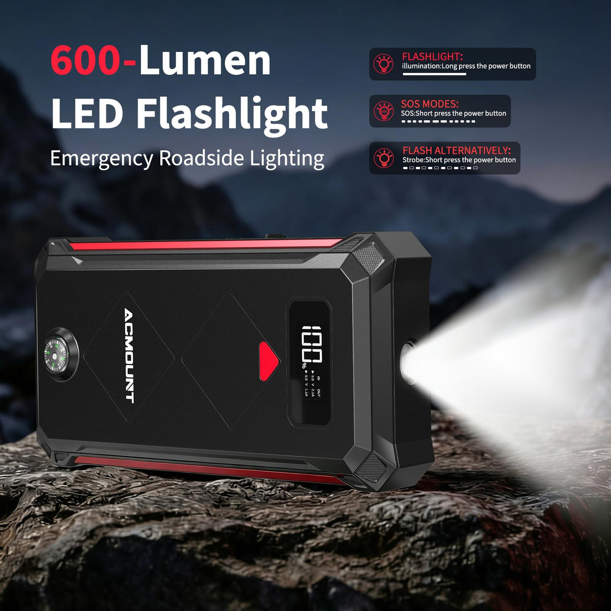 5000A Car Battery Jump Starter S4132
