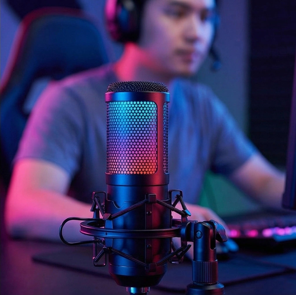 USB Condenser Gaming Mic with Shock Mount W235628