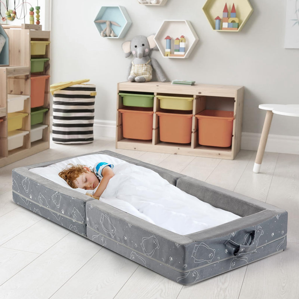 Portable Foldable Soft Foam Toddler Travel Bed G33893