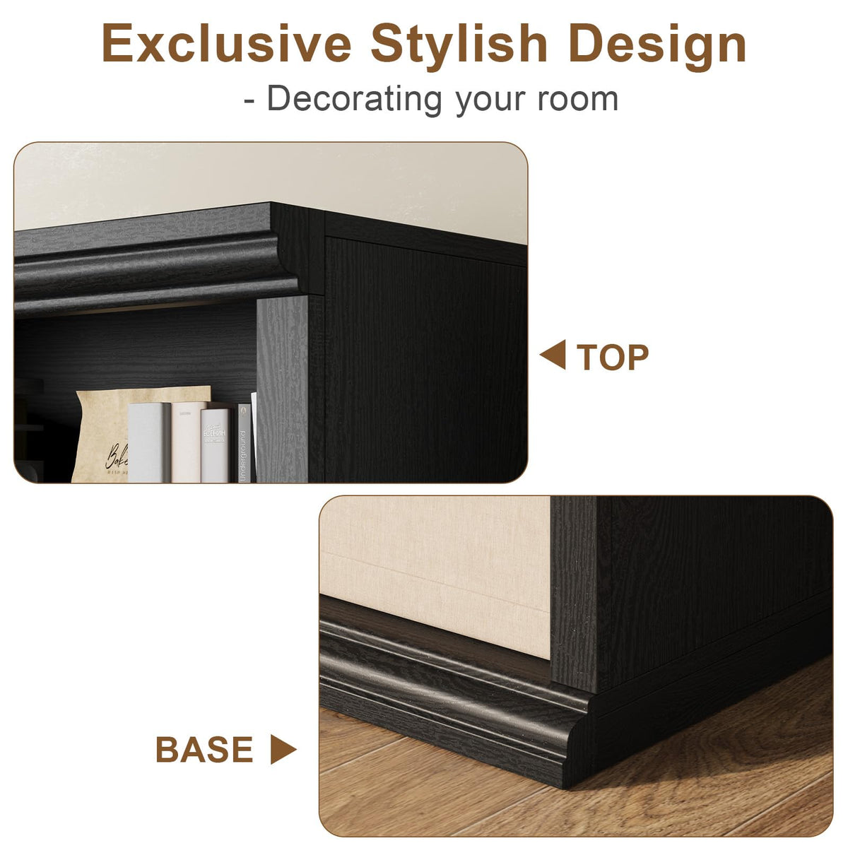 Black Tall Bookshelf T18270