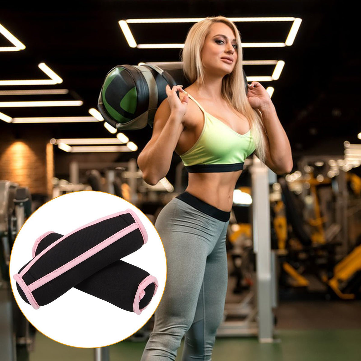 2pcs 1 Lb Soft Neoprene Dumbbell X439