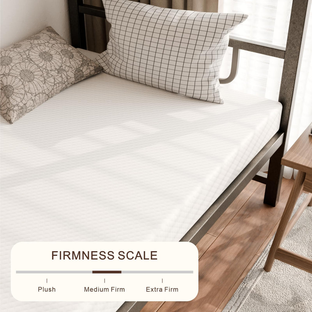 5 Inch Medium Firm Cooling Gel Memory Foam Twin Mattress P550598