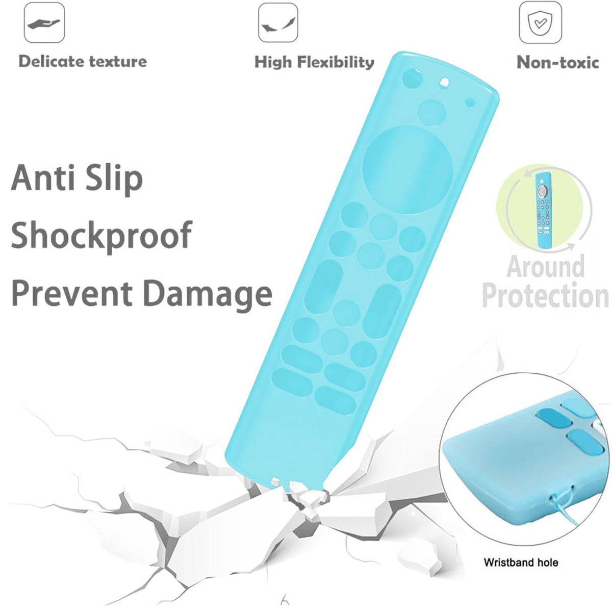 Glow in the Dark Remote Cover with Lanyard T5122
