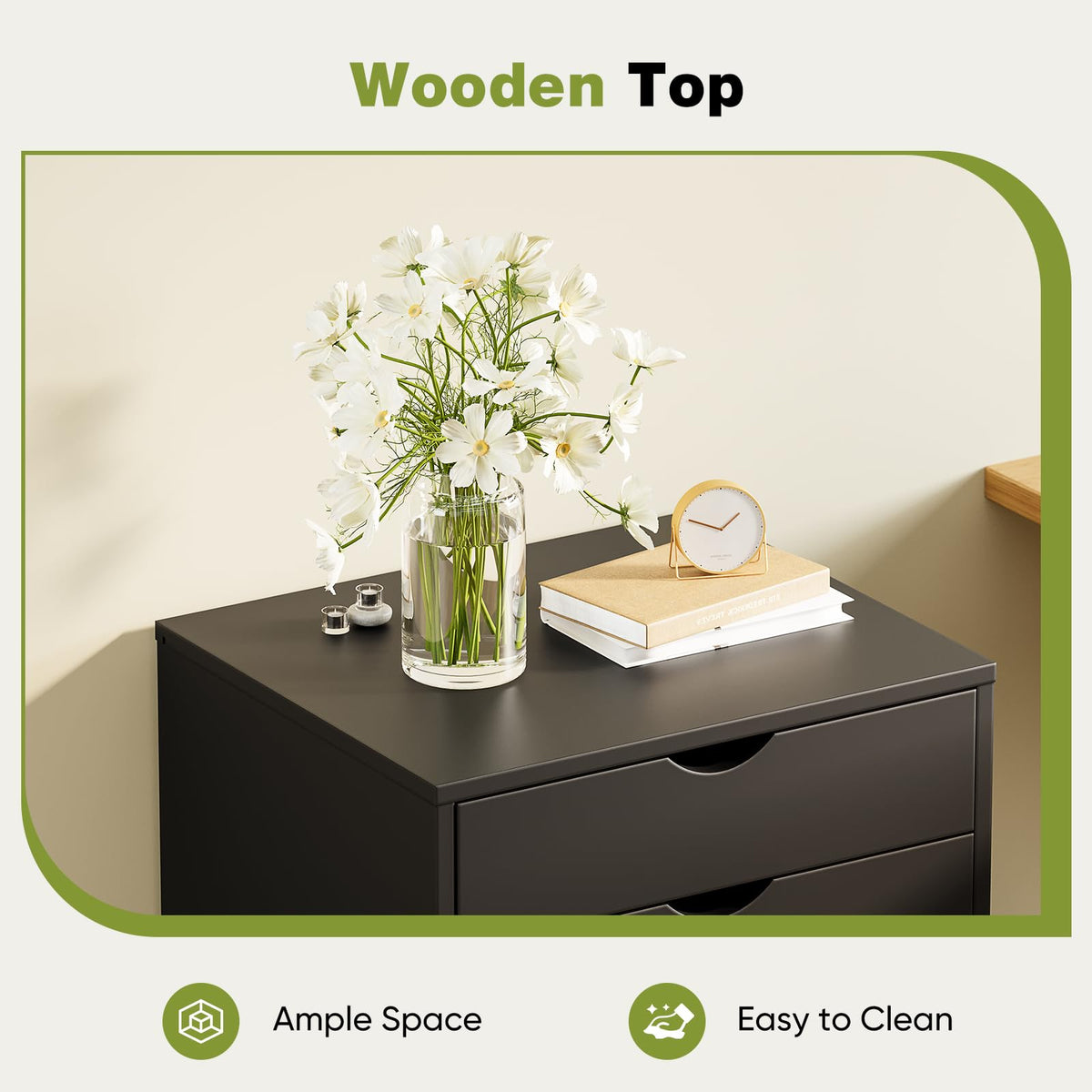 5 Drawer Wooden Dresser Q19969