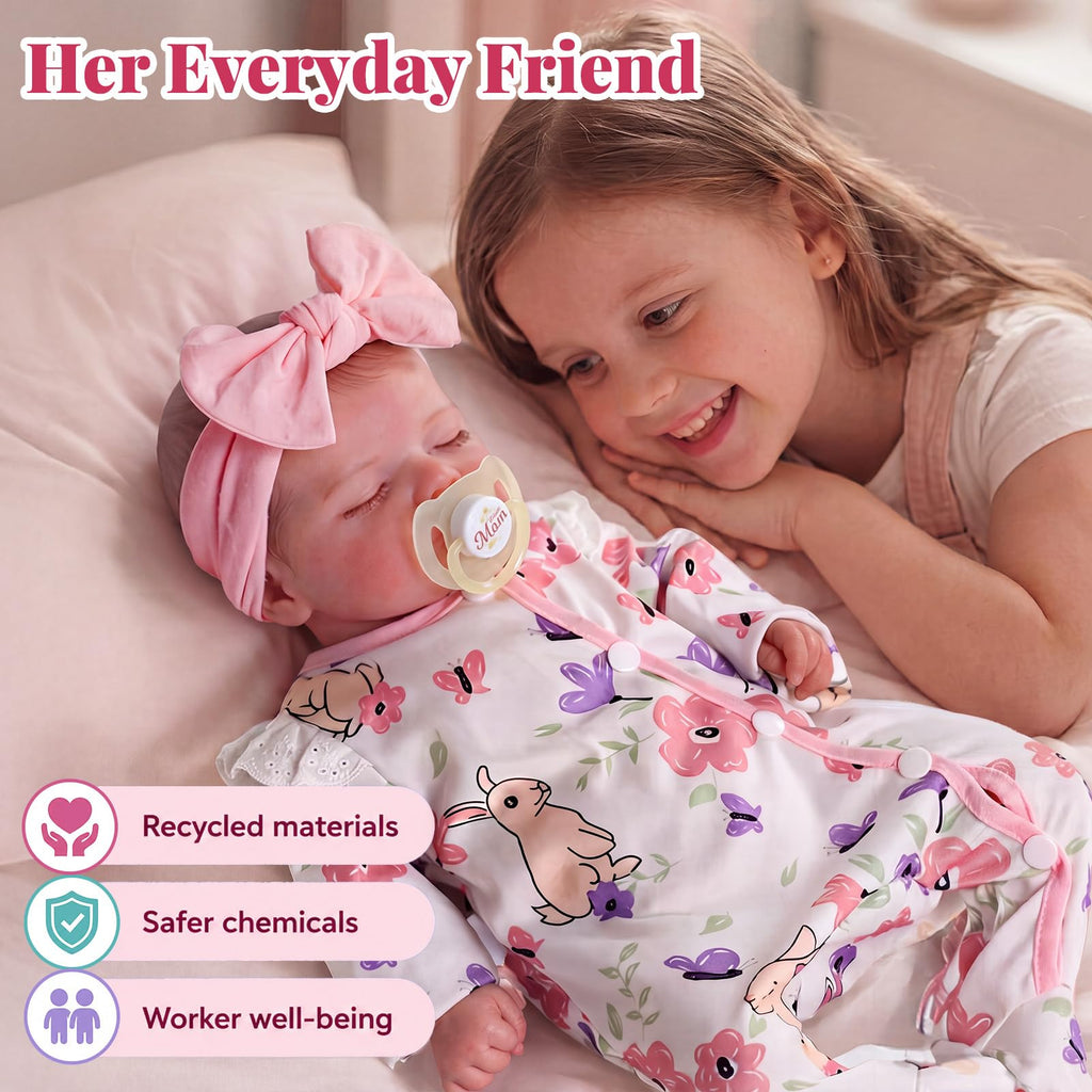 20 Inch Reborn Baby Dolls Girl with Play Set L97955