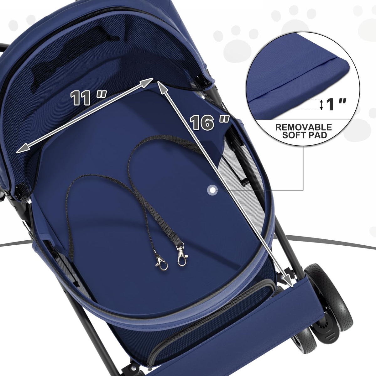 Navy Blue Pet Stroller R50050
