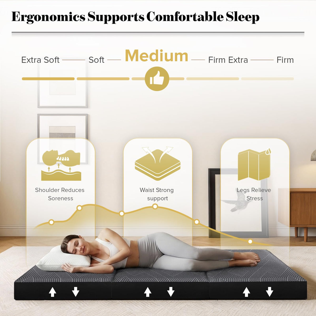 Folding Mattress Twin Size 6 Inch F980