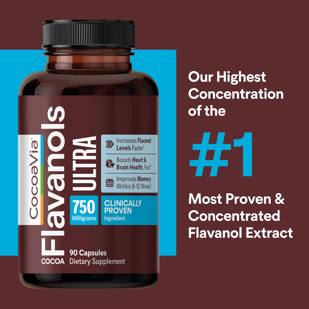 750mg Cocoa Flavanols Vegan Gluten-Free Cocoa W6111