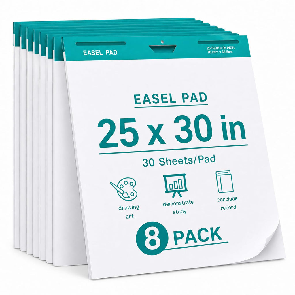 25 x 30 Inch Sticky Easel Pad, 30 Sheets, 8 Pads Z5212