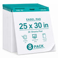 25 x 30 Inch Sticky Easel Pad, 30 Sheets, 8 Pads Z5212