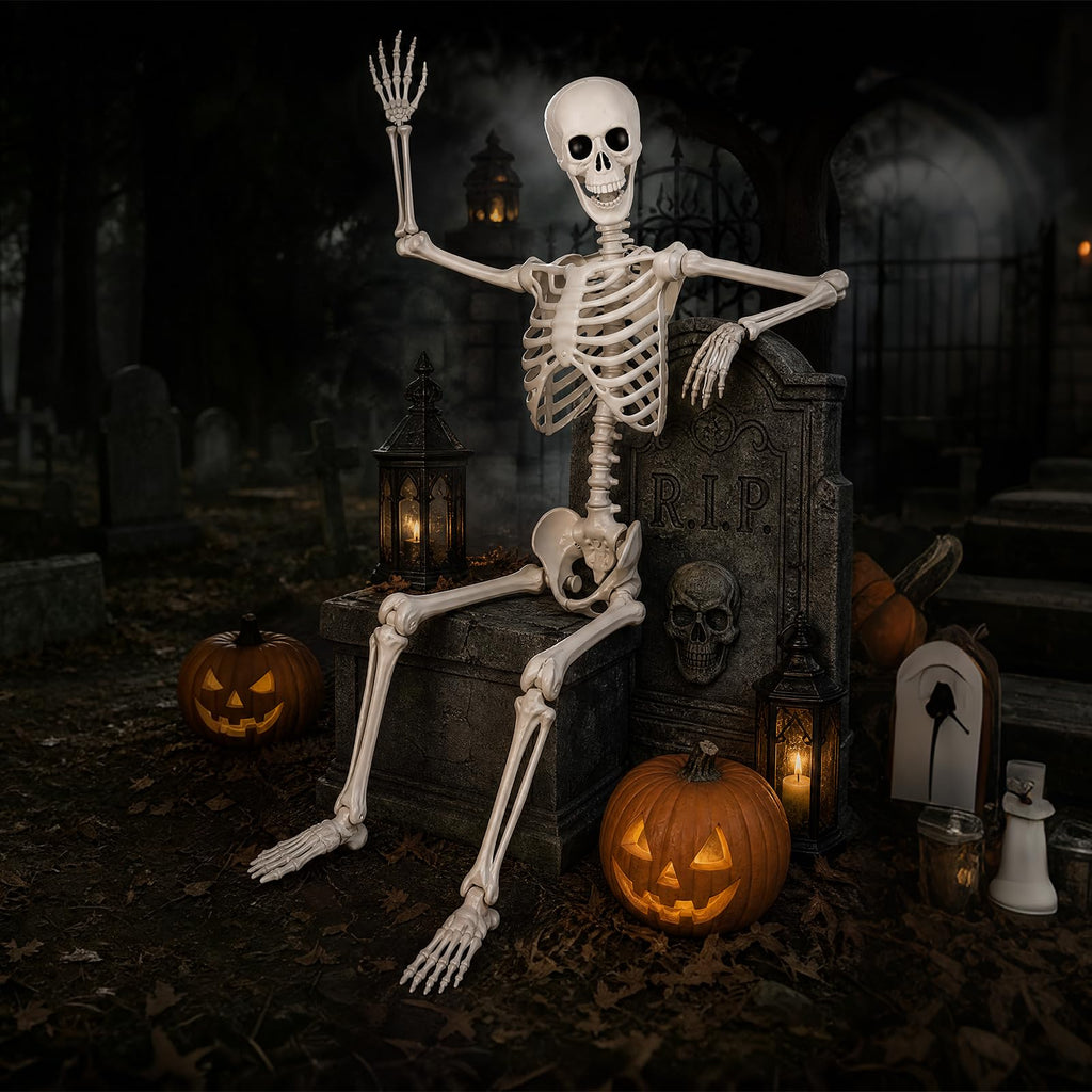 5.4 Ft Halloween Full Body Skeleton C9581