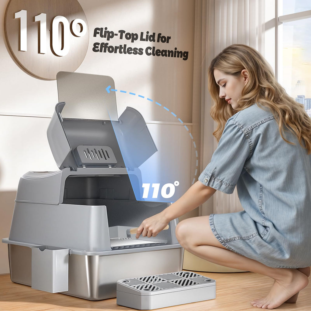 Stainless Steel Cat Litter Box H13720