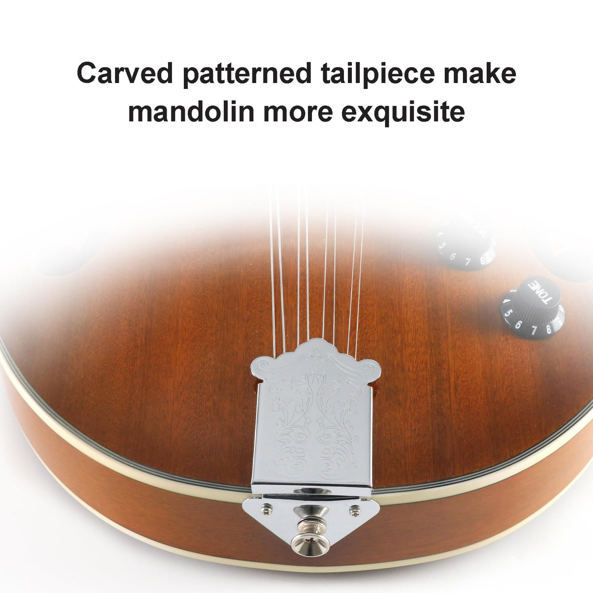 8 String Acoustic-Electric Mandolin Instrument with Pickup J576